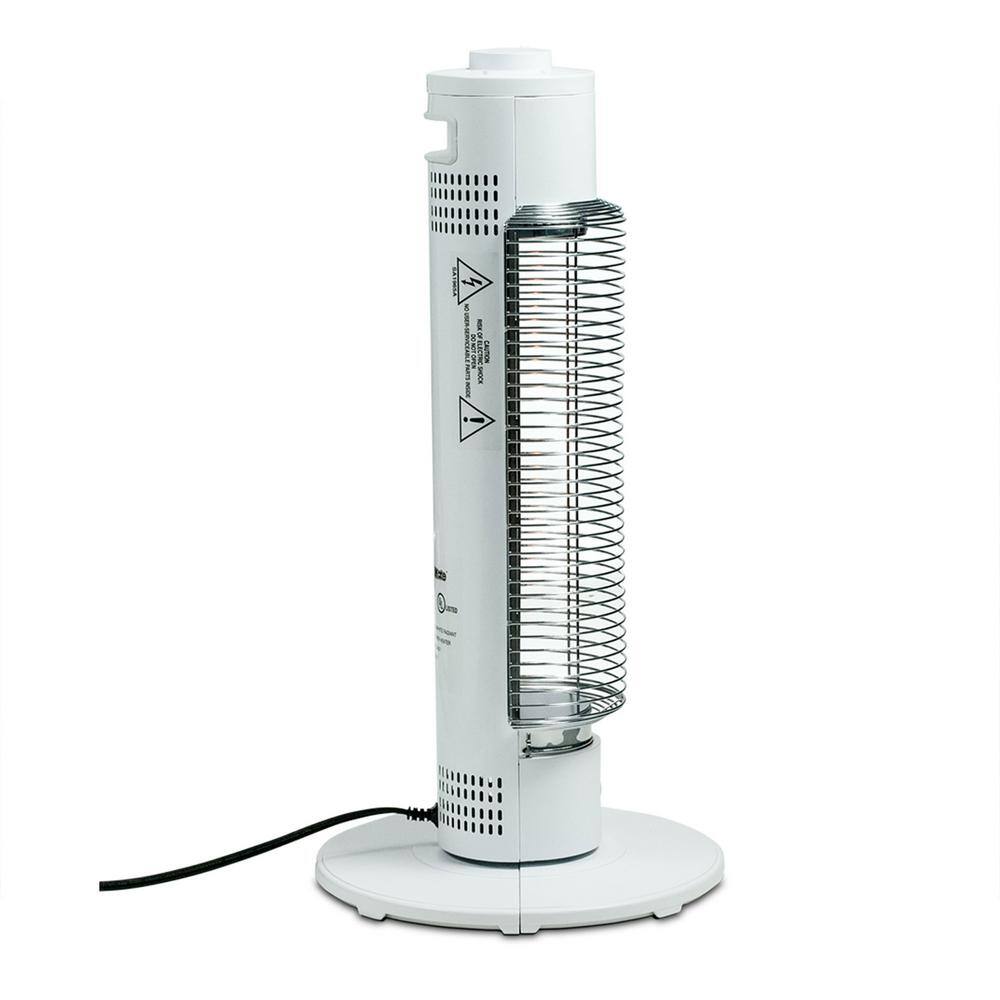 White Electric Infrared Tower Heater with Thermostat