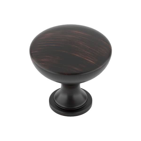 Richelieu Hardware Copperfield Collection 1-3/16 in. (30 mm) Classic Brushed Oil-Rubbed Bronze Round Cabinet Knob