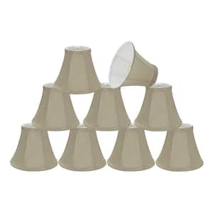 6 in. x 5 in. Butter Creme Bell Lamp Shade (9-Pack)