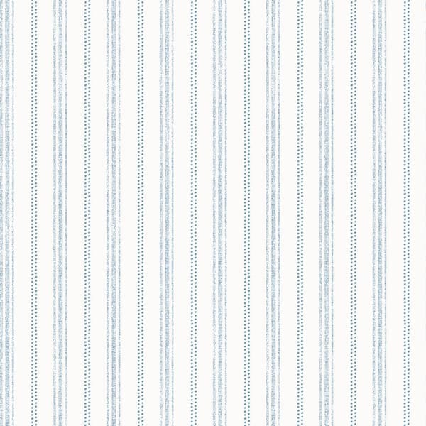 Aqua Nautical Stripe Vinyl Peel and Stick Wallpaper Roll (Covers 28 sq. ft.)