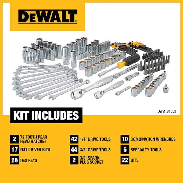 DEWALT Mechanics Tool Set (172-Piece) DWMT81533 - The Home Depot