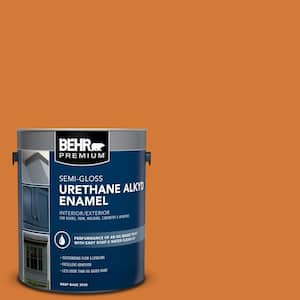 1 gal. #T17-19 Fired Up Urethane Alkyd Semi-Gloss Enamel Interior/Exterior Paint