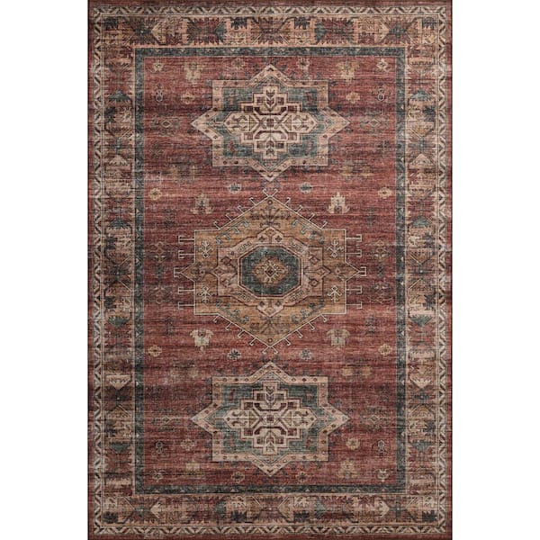 Anniston Spice/Multi 2 ft. 3 in. x 3 ft. x 9 in. Machine Washable Accent Rug