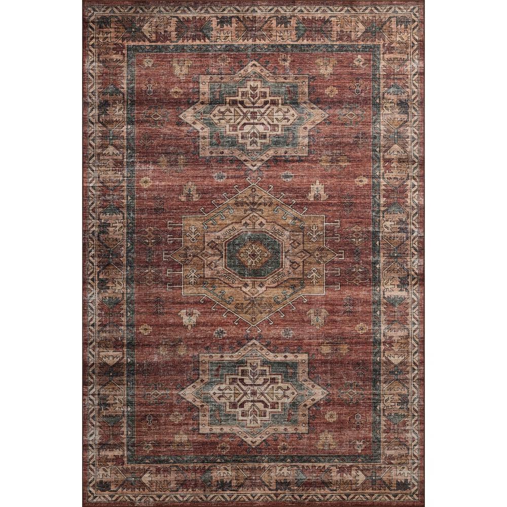 Anniston Spice/Multi 9 ft. x 12 ft. Machine Washable Area Rug price history on PriceWatchPro