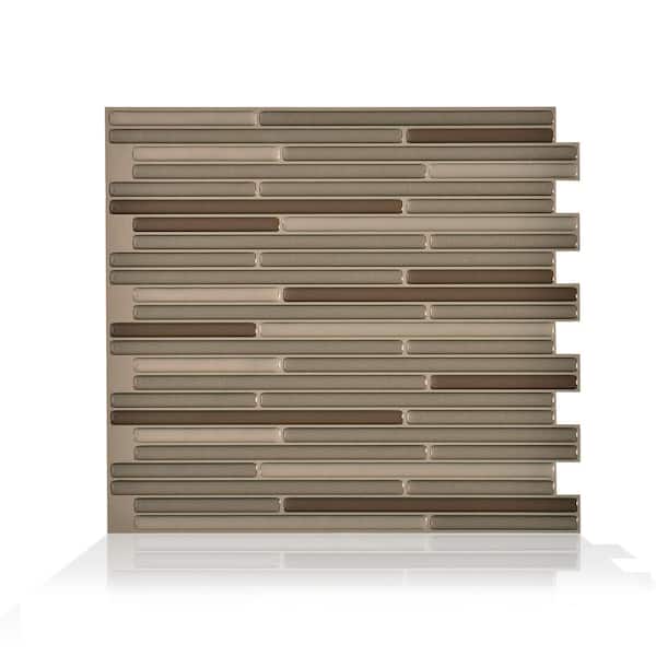 smart tiles Loft Maronne 10.20 in. W x 9.10 in. H Peel and Stick Self-Adhesive Decorative Mosaic Wall Tile Backsplash (12-Pack)