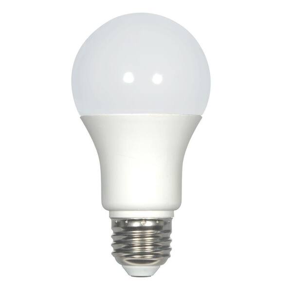 Glomar 40W Equivalent Natural Light A19 LED Light Bulb, Frosted White