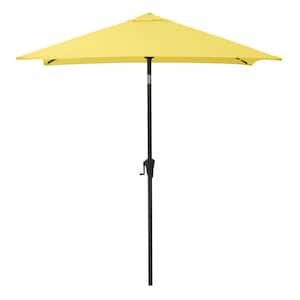 9 ft. Steel Market Square Tilting Patio Umbrella in Yellow