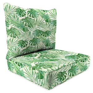 46.5 in. L x 24 in. W x 6 in. T Outdoor Deep Seating Chair Seat and Back Cushion Set in Bryann Tortoise