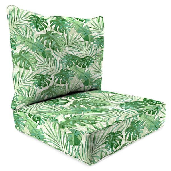 Jordan Manufacturing 46.5 in. L x 24 in. W x 6 in. T Outdoor Deep Seating Chair Seat and Back Cushion Set in Bryann Tortoise