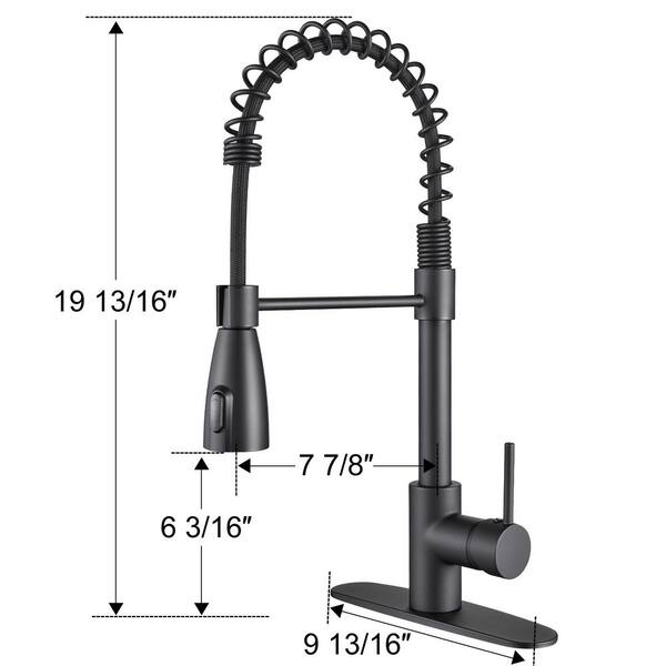 Zalerock Touchless High-Arc Single-Handle Pull-Down Sprayer