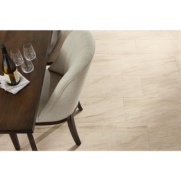 Vigo Beige 4 in. x 4 in. Glazed Ceramic Floor and Wall Tile Sample
