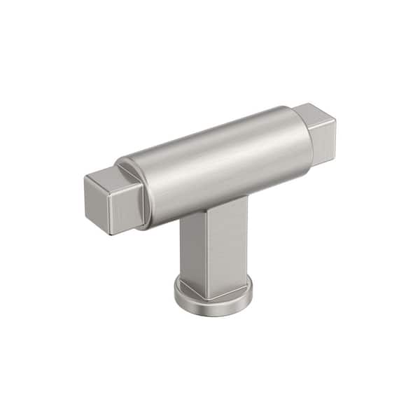 Amerock Balon 2 in. (51mm) Length Satin Nickel Classic Bar Cabinet Knob ...