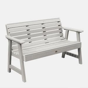 Weatherly 5 ft. 2-Person Harbor Gray Recycled Plastic Outdoor Garden Bench