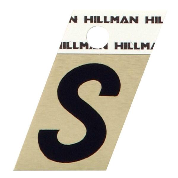 Hillman 1-1/2 in. Aluminum Angle-Cut Letter S
