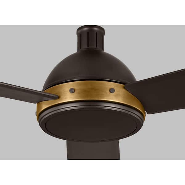 Hicks Hand-Rubbed Antique Brass 60-Inch LED Ceiling Fan