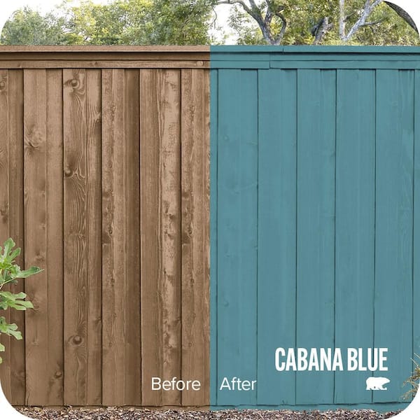 1 gal. #HDC-AC-23A Cabana Blue Solid Color House and Fence Exterior Wood Stain