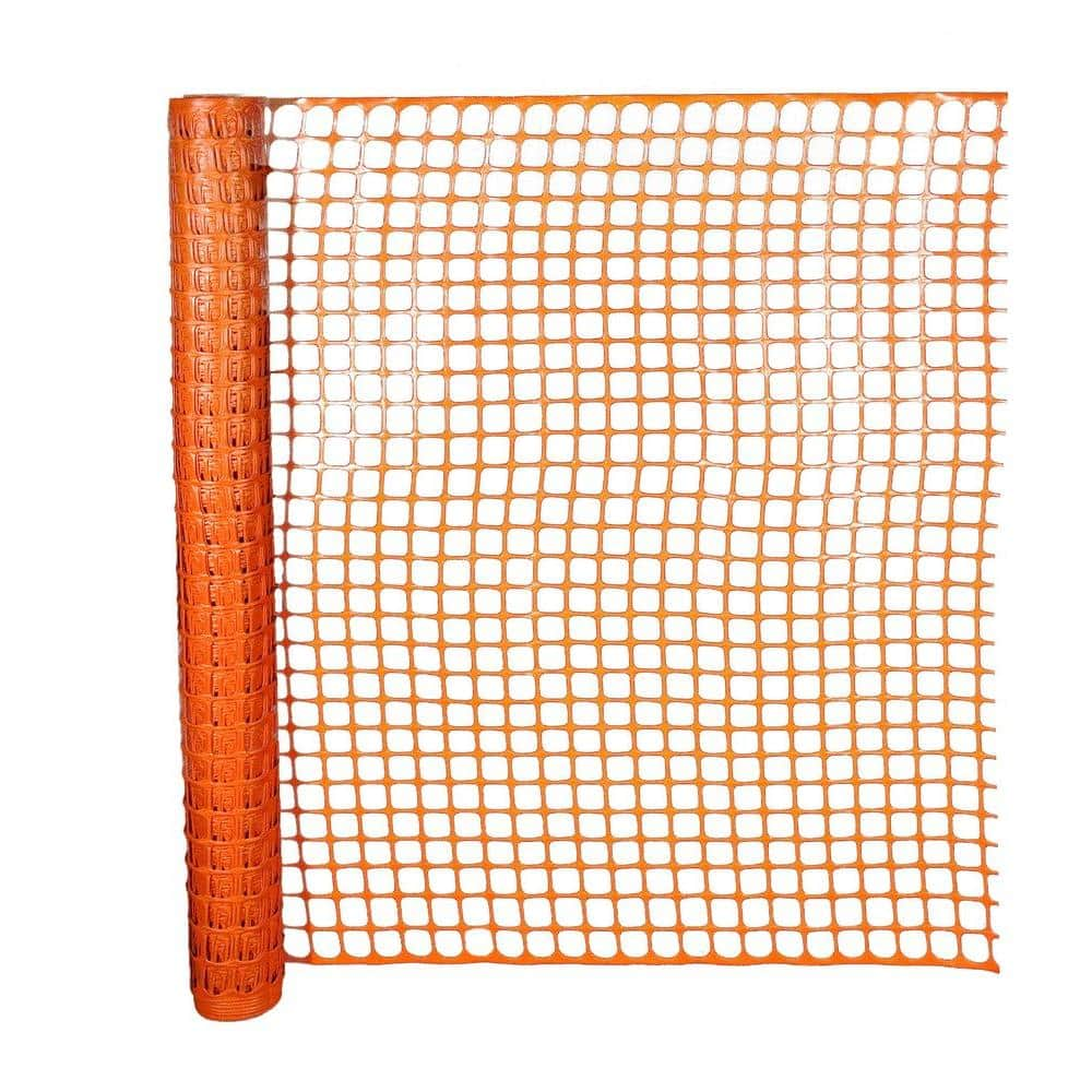 Everbilt 4 ft. x 50 ft. Safety Edge Fence in Orange