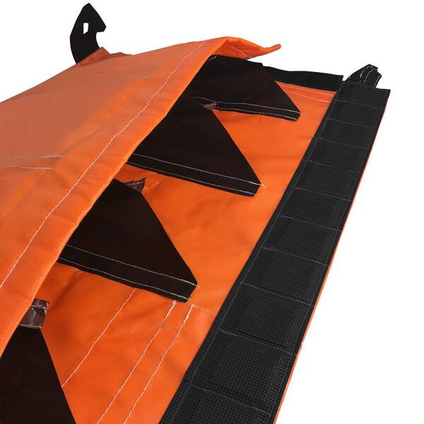 thumbnail image 2 of Quick Dam Water Activated Flood Barriers - 10 Pack With Orange Bucket For Home & Garage Protection 2 of 10