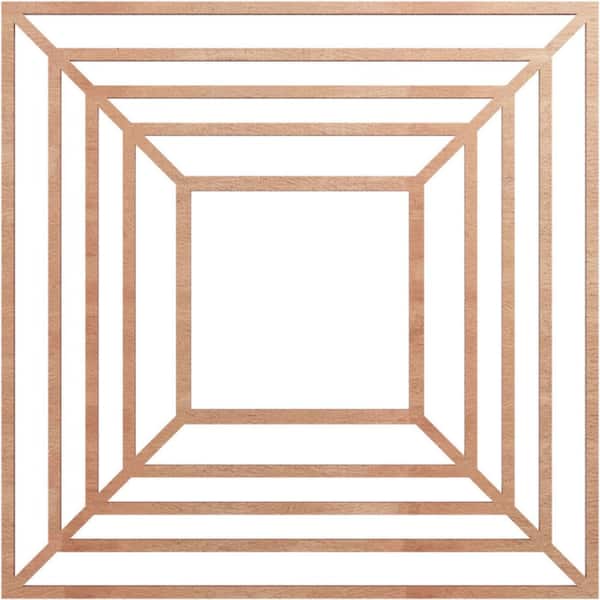 0.25 in. x 8.125 in. x 22 in. Wood Medallion Moulding