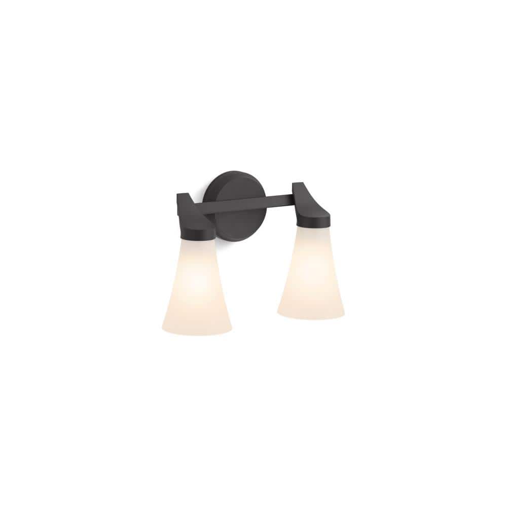 Simplice 2-Light Matte Black Wall Sconce price history on PriceWatchPro