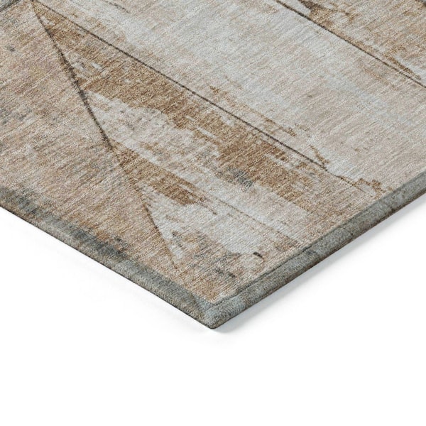 Chantille Machine Washable Indoor/Outdoor Abstract ACN1876 Copper 3 ft. x 5 ft. Accent Rug