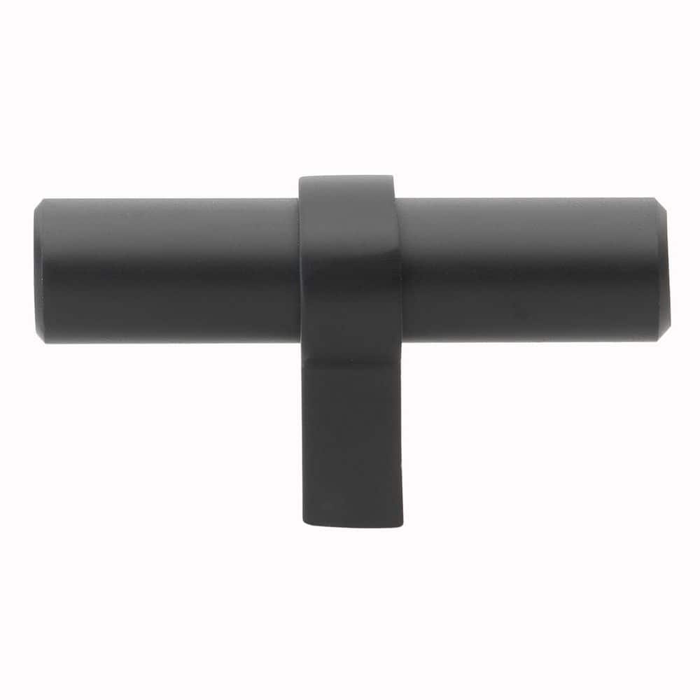 2-1/4 in. Matte Black Euro Style Solid T-Bar Cabinet Drawer Knobs (10-Pack) price history on PriceWatchPro