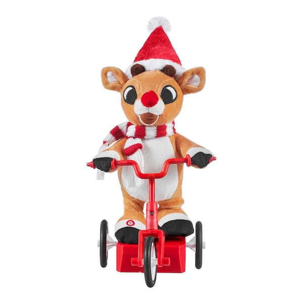 Unbranded 12 in Animated Rudolph on Scooter