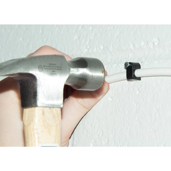 Gb-Gardner Bender Poly-Kabelklemmen, 0,95 Cm (3/8 Zoll), 15 Stück, 1-Loch, Für Kabel, Schläuche, Kabelbäume – Weiß