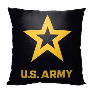 Army Star Logo Printed Throw Pillow