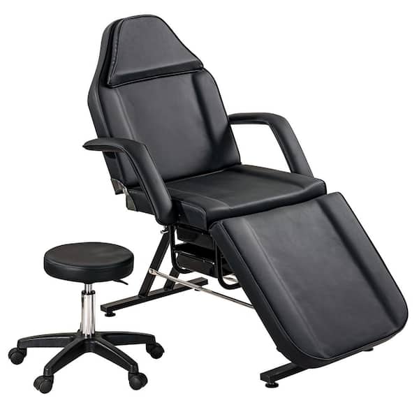 ADJUSTABLE TATTOO ARTIST CHAIR WITH BACKREST - PROFESSIONAL