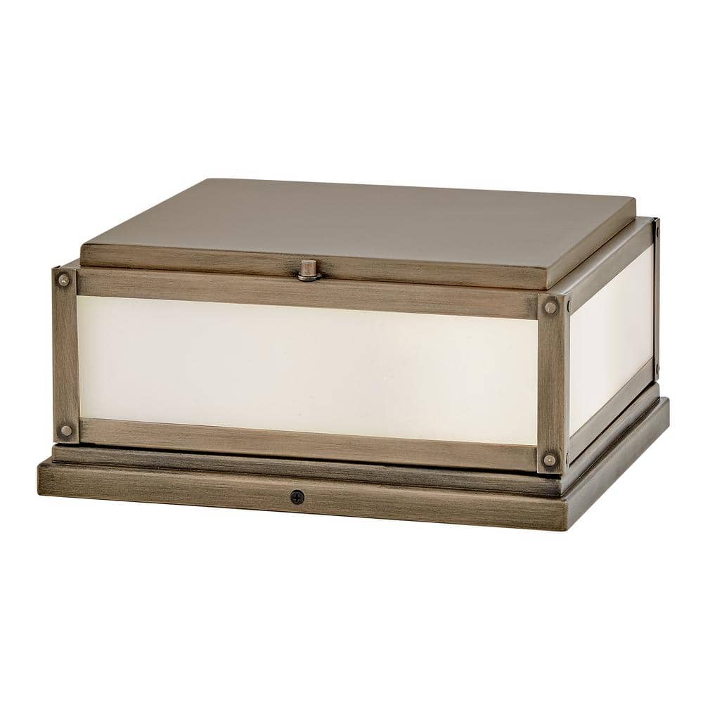 Max Burnished Bronze Outdoor Pier Mount Light