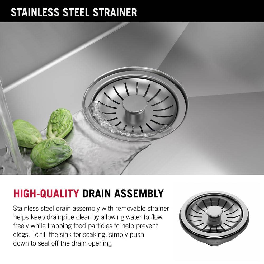 Delta 30" Stainless Steel Single Bowl Undermount Kitchen Sink