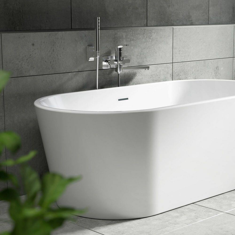Niagara Chrome Wall Mounted Tub Filler with Handshower