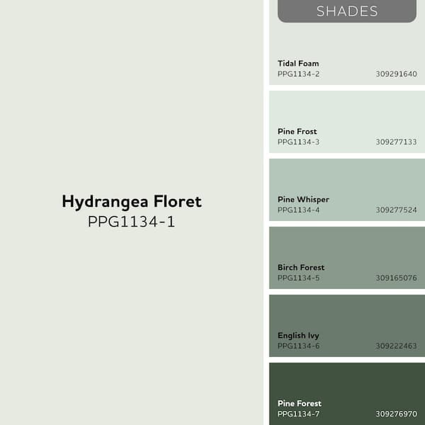 Glidden Premium 5 gal. PPG1134-1 Hydrangea Floret Flat Interior