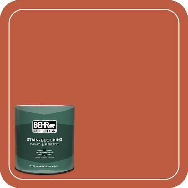 BEHR ULTRA 1 qt. Home Decorators Collection #HDC-FL14-3 Fall Foliage Extra Durable Semi-Gloss Enamel Interior Paint & Primer