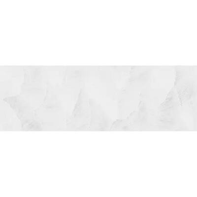 Imprint 12 in. x 36 in. Matte Off-White Ceramic Ginkgo leaf Large Format Tile (11.63 sq. ft./case)-4 Pack