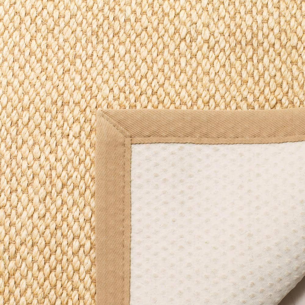 Ivory and Beige Natural Fiber Sisal Area Rug 2'6" x 4'