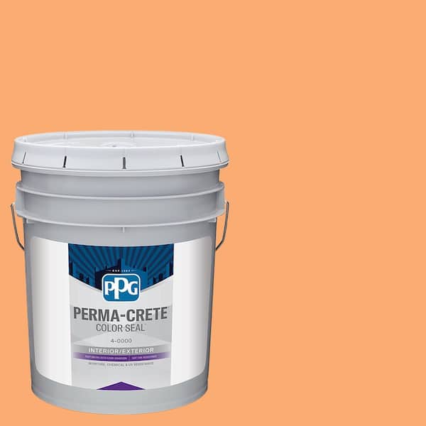 Perma-Crete Color Seal 5 gal. PPG1197-5 Orange Marmalade Satin Interior/Exterior Concrete Stain