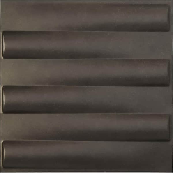 Ekena Millwork 19 5/8 in. x 19 5/8 in. Naomi EnduraWall Decorative 3D Wall Panel, Weathered Steel (12-Pack for 32.04 Sq. Ft.)
