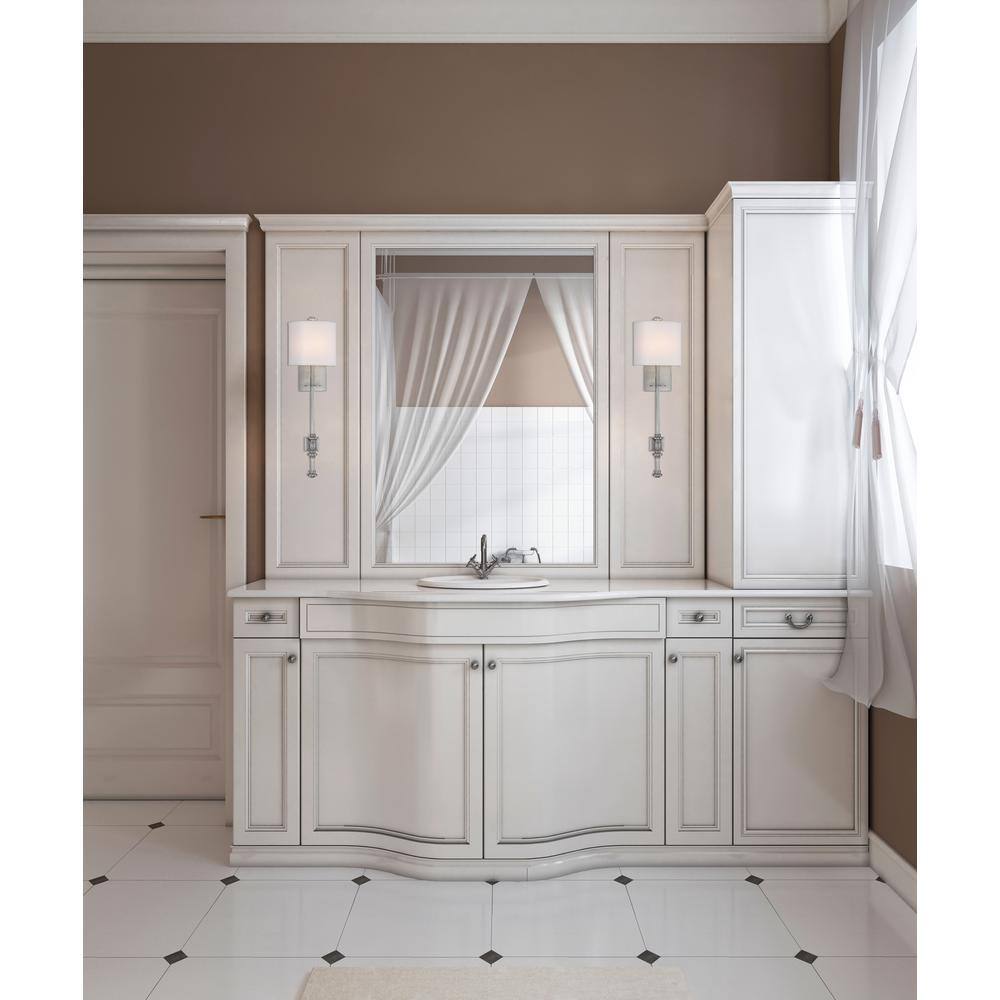 Devon Satin Nickel 26.5" Transitional Wall Sconce