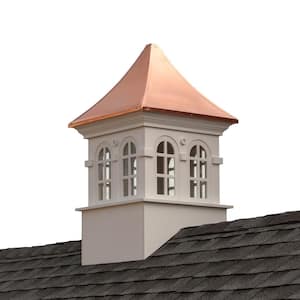 Smithsonian Stafford 26 in. x 43 in. Vinyl Cupola with Copper Roof
