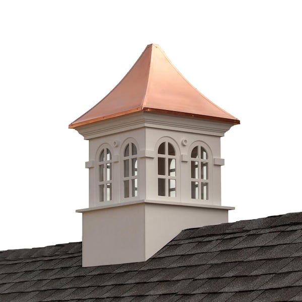 Good Directions Smithsonian Stafford 26 in. x 43 in. Vinyl Cupola with Copper Roof