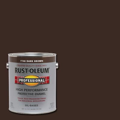 Metal - Dark Brown - Protective Enamel - Industrial Paint - The Home Depot