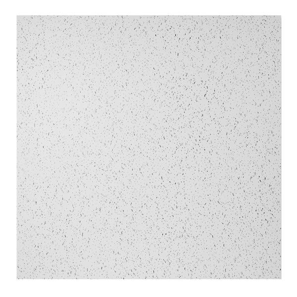 GENESIS 23.75in. x 23.75in. Printed Pro Lay In Vinyl White Ceiling Tile (Case of 12)