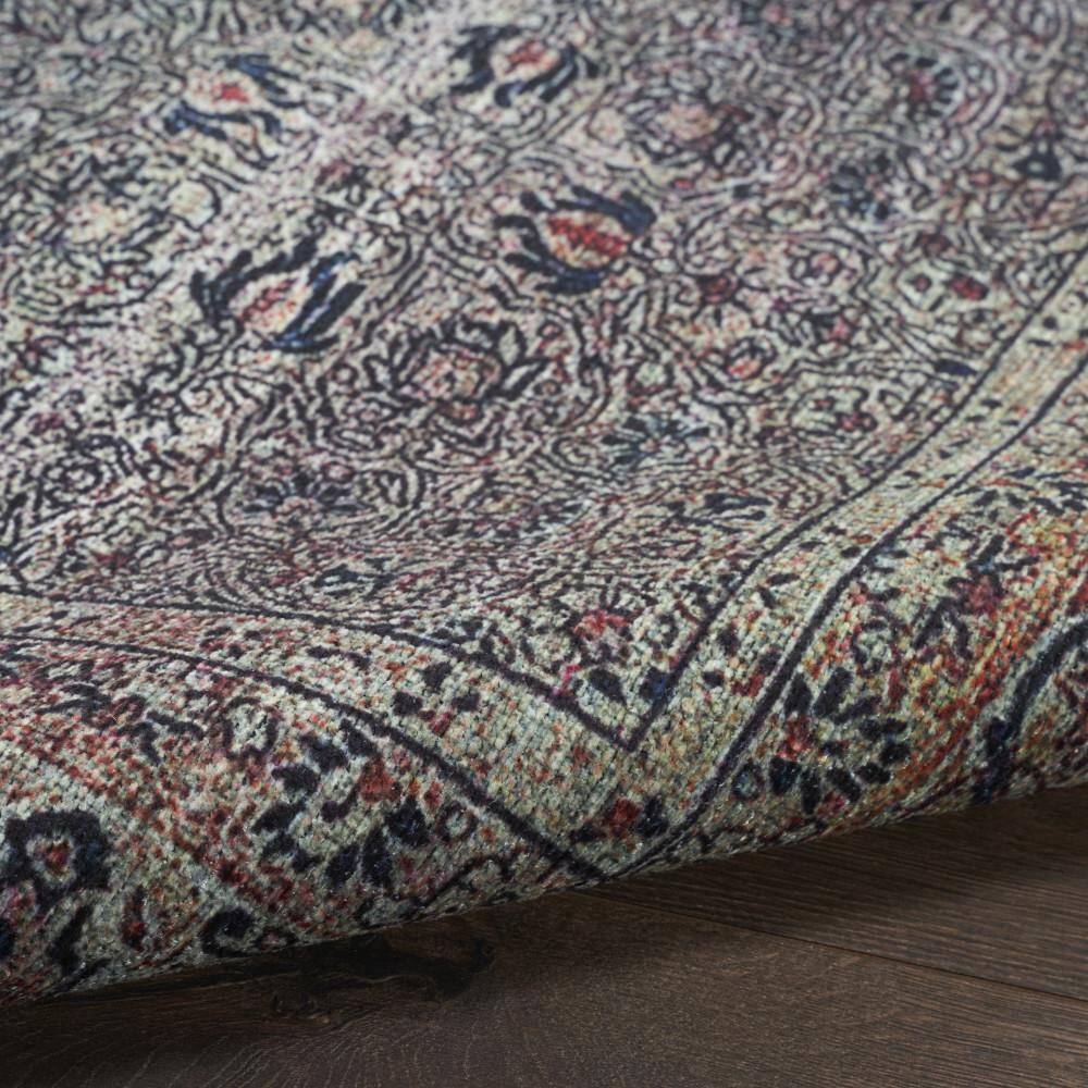 Emerald Elegance Flatwoven 4' x 6' Synthetic Easy-Care Rug