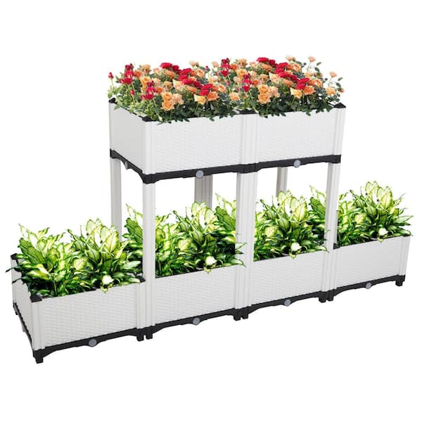 Unbranded Free Splicing Injection Plastic Planting Box (6-Pieces)