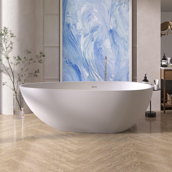 Reviews for Xspracer Wave 59 in. x 35 in. Solid Surface Stone Resin ...