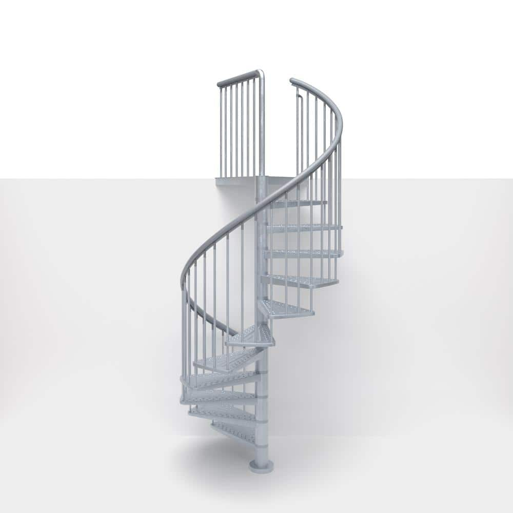 Toronto V3 PE 11 ft. 6 in. Galvanized Stair Kit -  Dolle, 68256-3