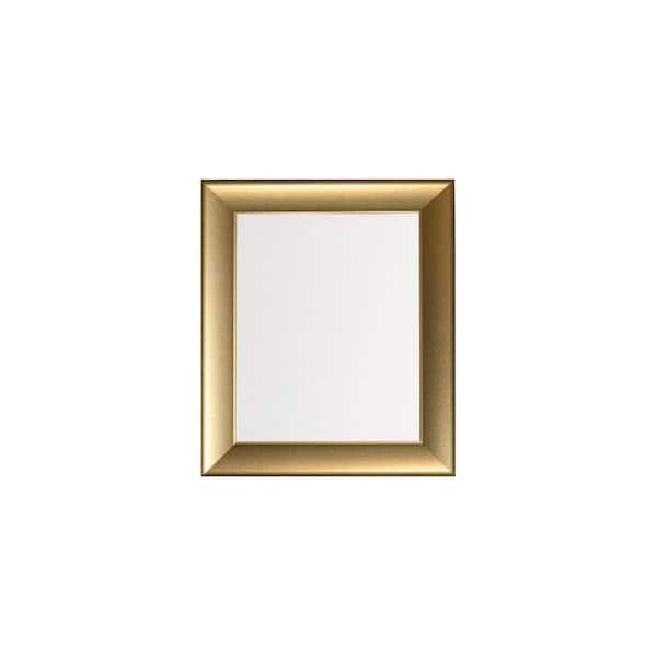 BrandtWorks Modern Swirled Gold Wall Mirror 21.5 in. W x 26 in. H