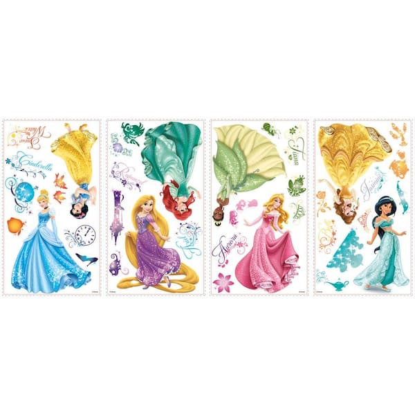 RoomMates Disney Princess Royal Debut Peel and Stick 37-Piece Wall Decals